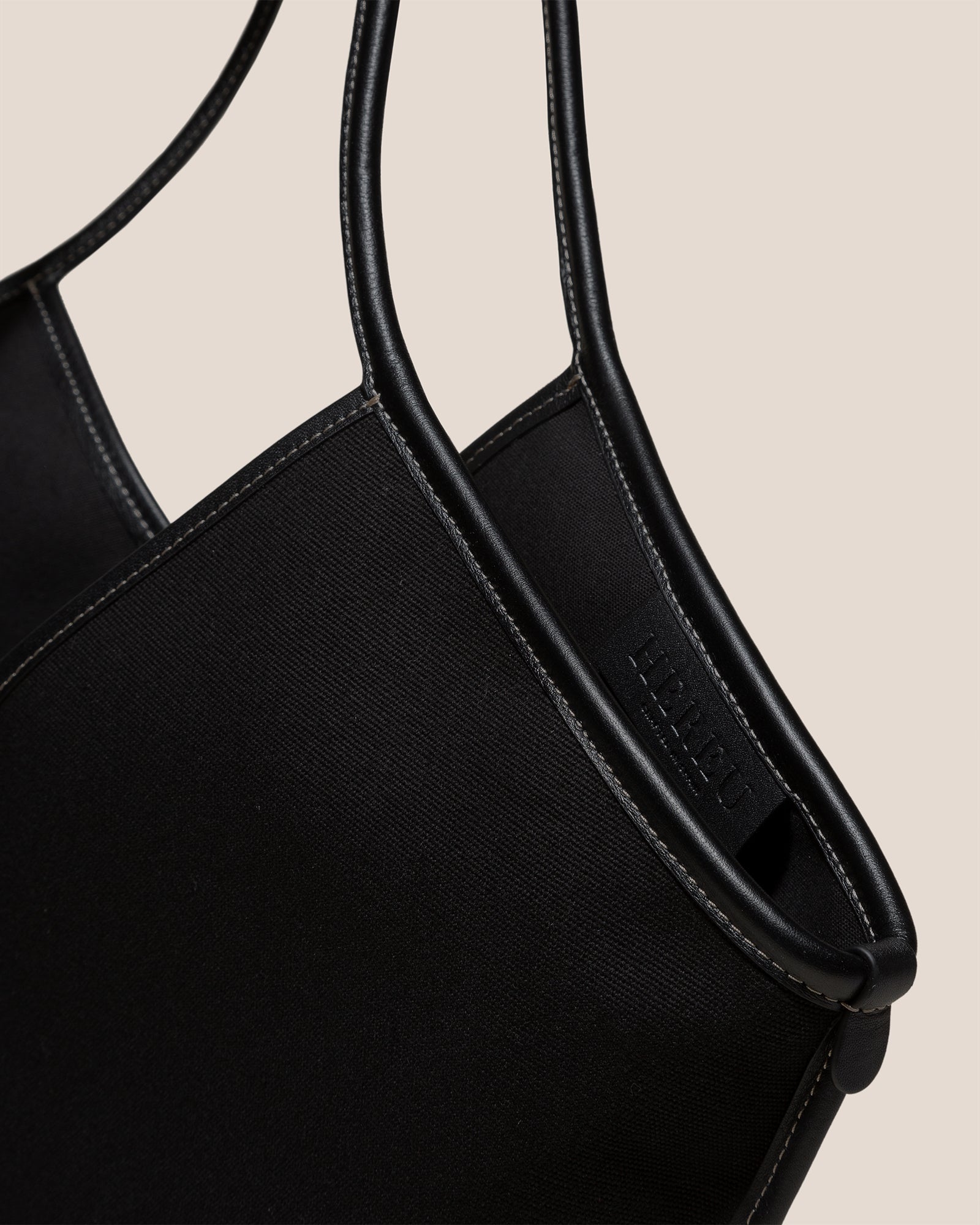 CALELLA - Leather-trimmed Organic Cotton Tote Bag | Hereu discount