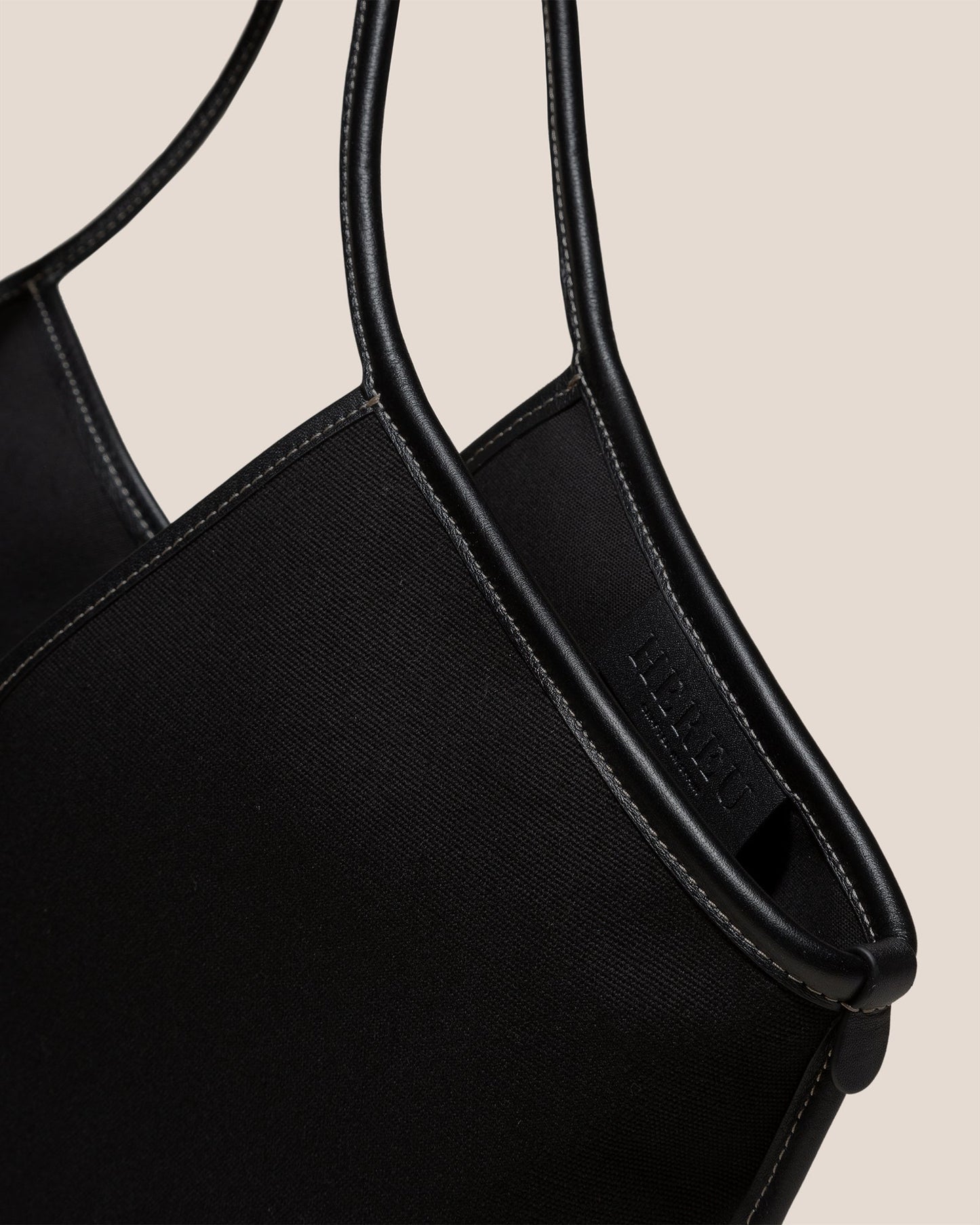 CALELLA - Leather-trimmed Organic Cotton Tote Bag | Hereu discount