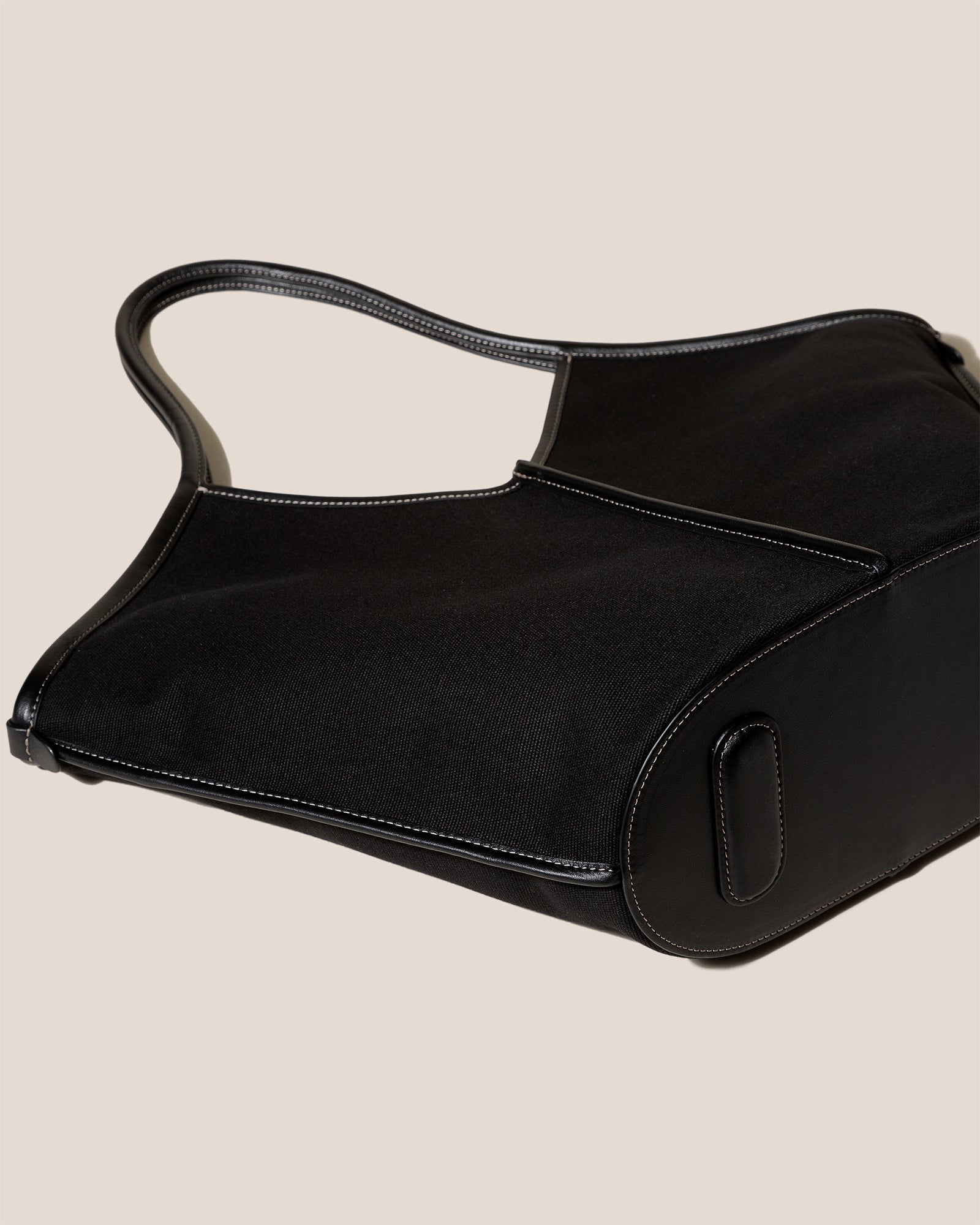 CALELLA - Leather-trimmed Organic Cotton Tote Bag | Hereu discount