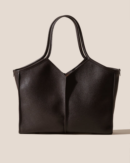 CALELLA SQUARED MEDIUM GRAINY - Leather-trimmed Tote Bag | Hereu near me