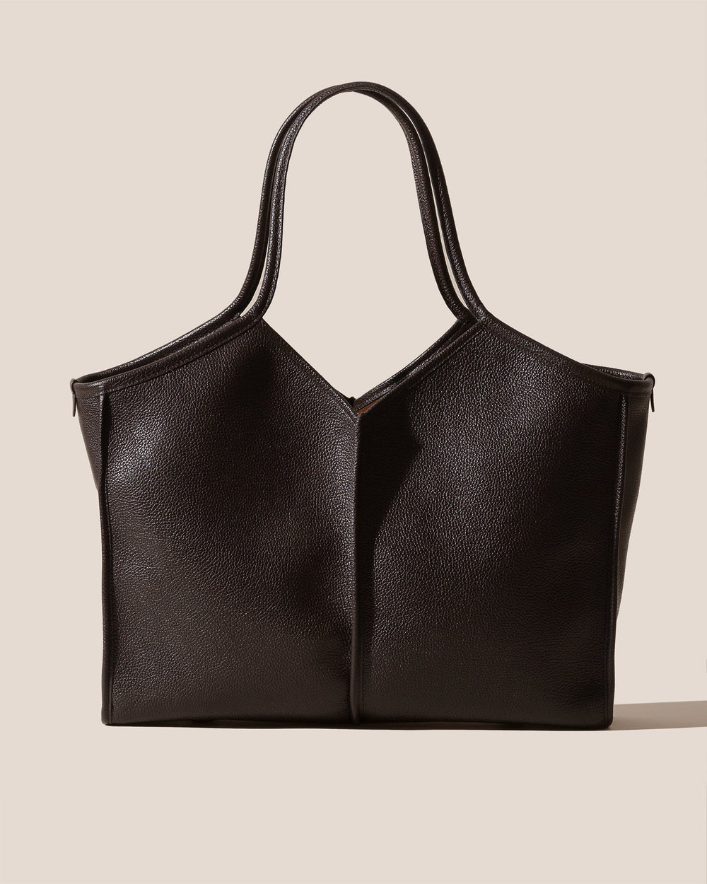 CALELLA SQUARED MEDIUM GRAINY - Leather-trimmed Tote Bag | Hereu near me