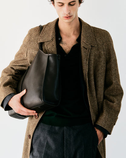 CALELLA SQUARED MEDIUM GRAINY - Leather-trimmed Tote Bag | Hereu near me