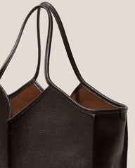 CALELLA SQUARED MEDIUM GRAINY - Leather-trimmed Tote Bag | Hereu near me