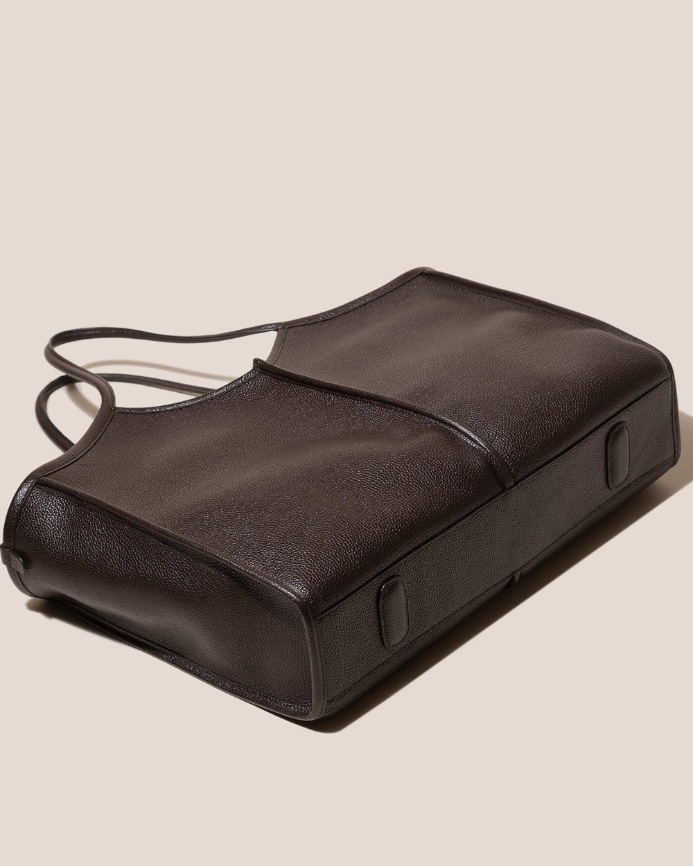 CALELLA SQUARED MEDIUM GRAINY - Leather-trimmed Tote Bag | Hereu near me
