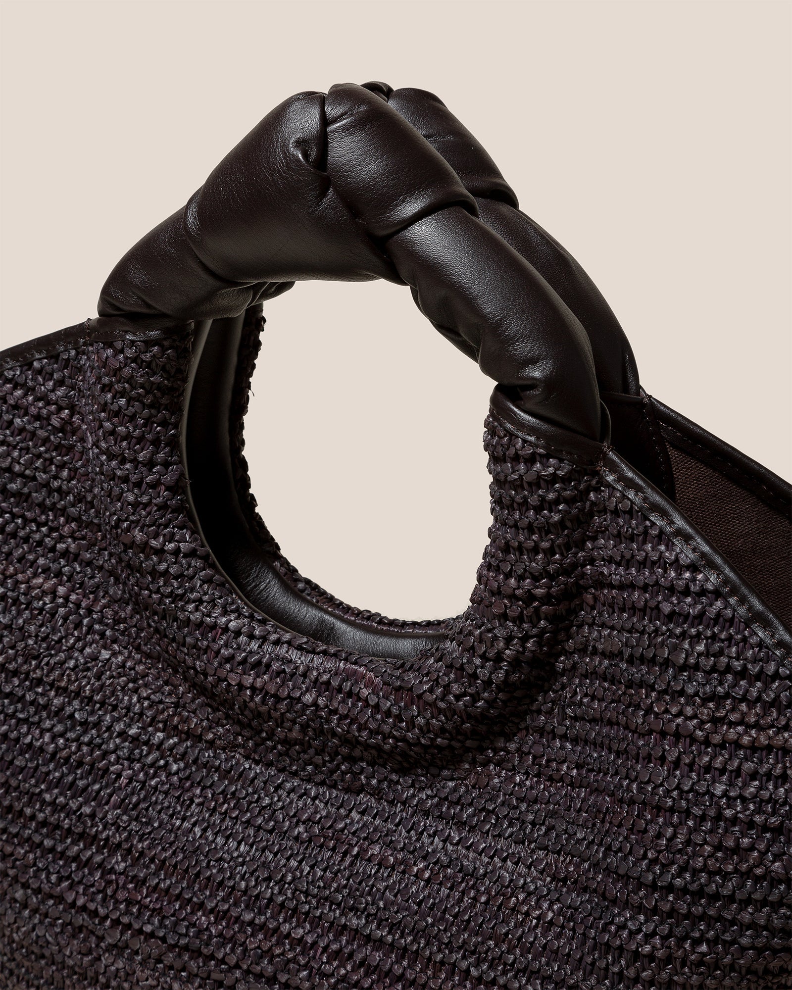 CASTELL RAFFIA - Knotted-handle Tote Bag | Hereu outlet