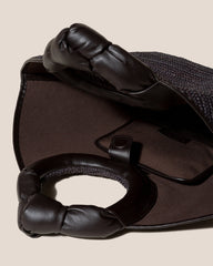 CASTELL RAFFIA - Knotted-handle Tote Bag | Hereu outlet