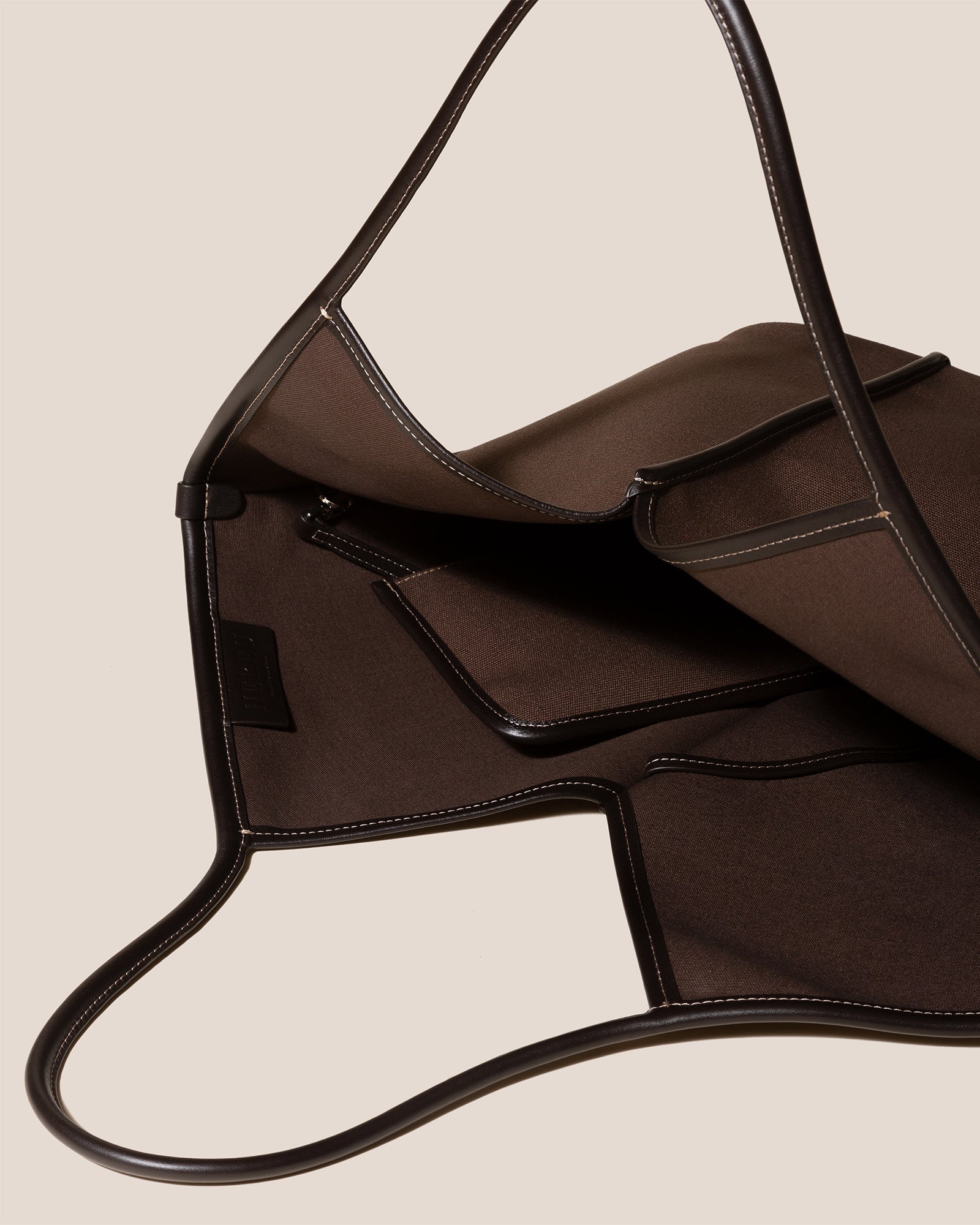 CALELLA - Leather-trimmed Organic Cotton Tote Bag | Hereu on sale