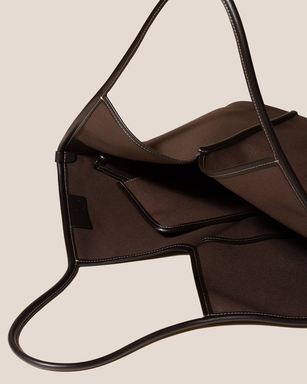 CALELLA - Leather-trimmed Organic Cotton Tote Bag | Hereu on sale