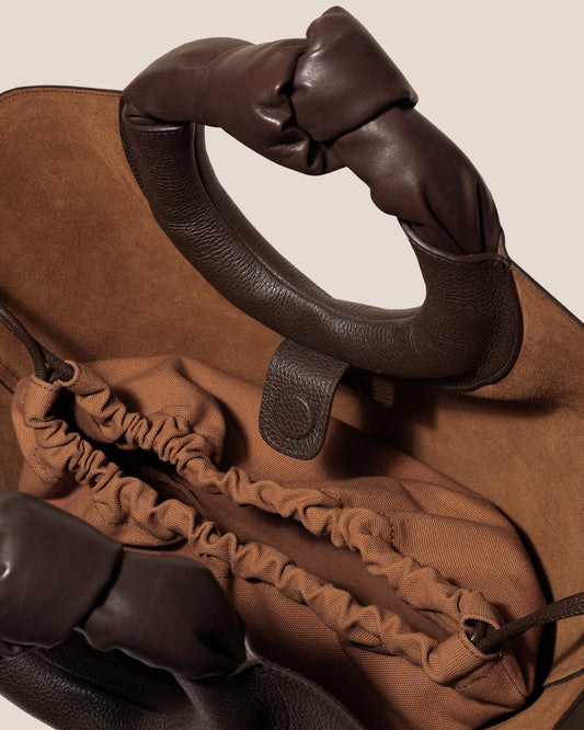 CASTELL GRAINY - Knotted-handle Leather Tote Bag | Hereu discount