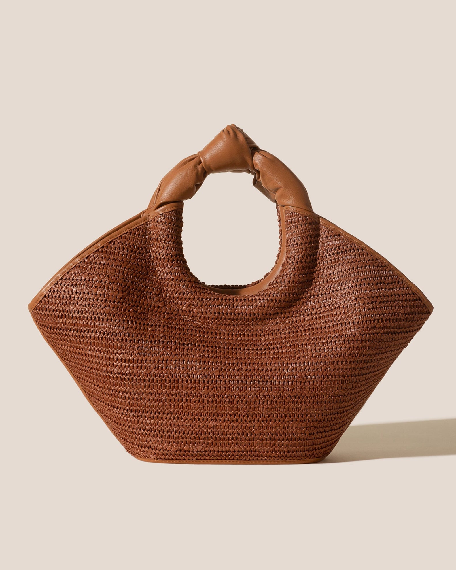 CASTELL RAFFIA - Knotted-handle Tote Bag | Hereu outlet
