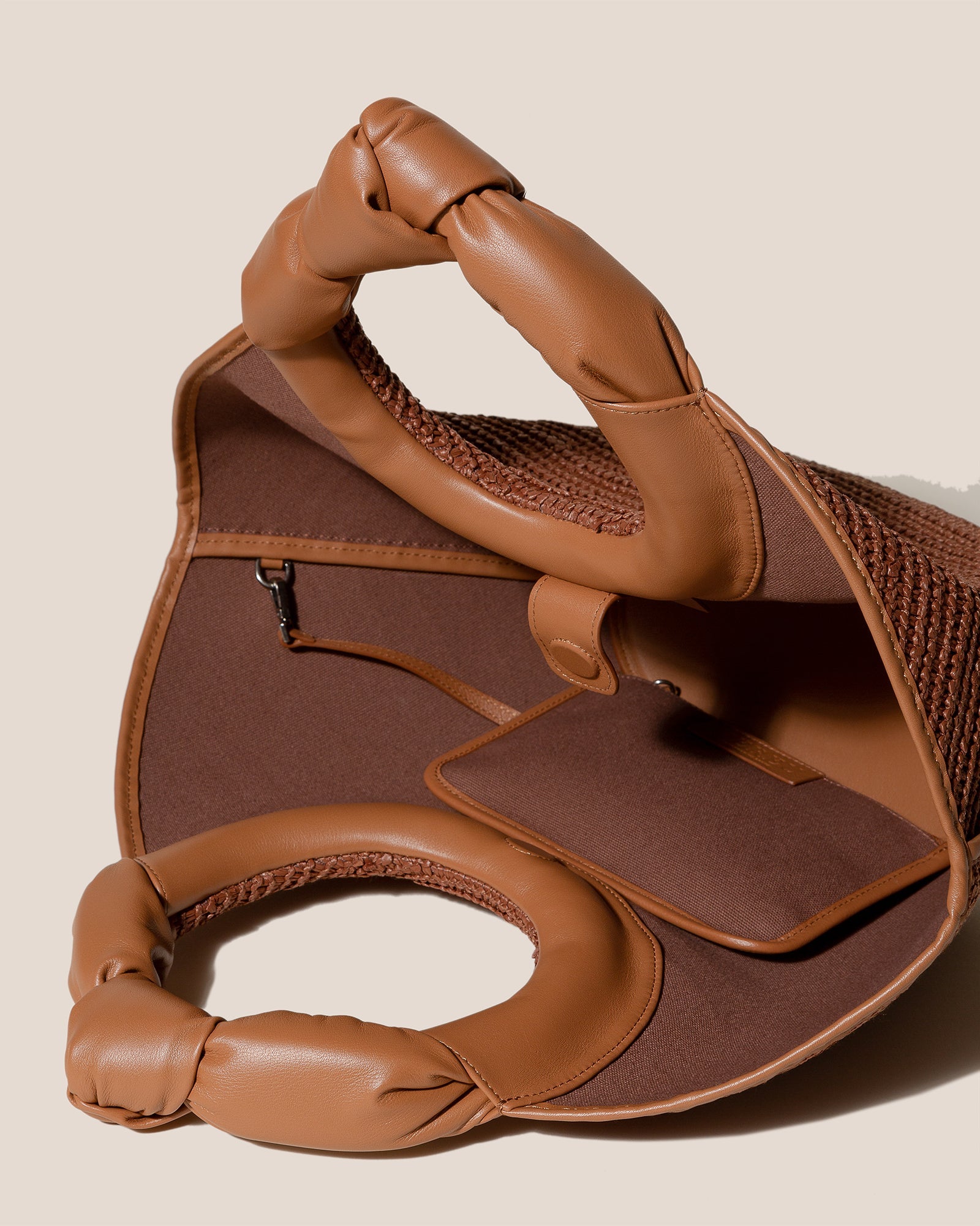 CASTELL RAFFIA - Knotted-handle Tote Bag | Hereu outlet