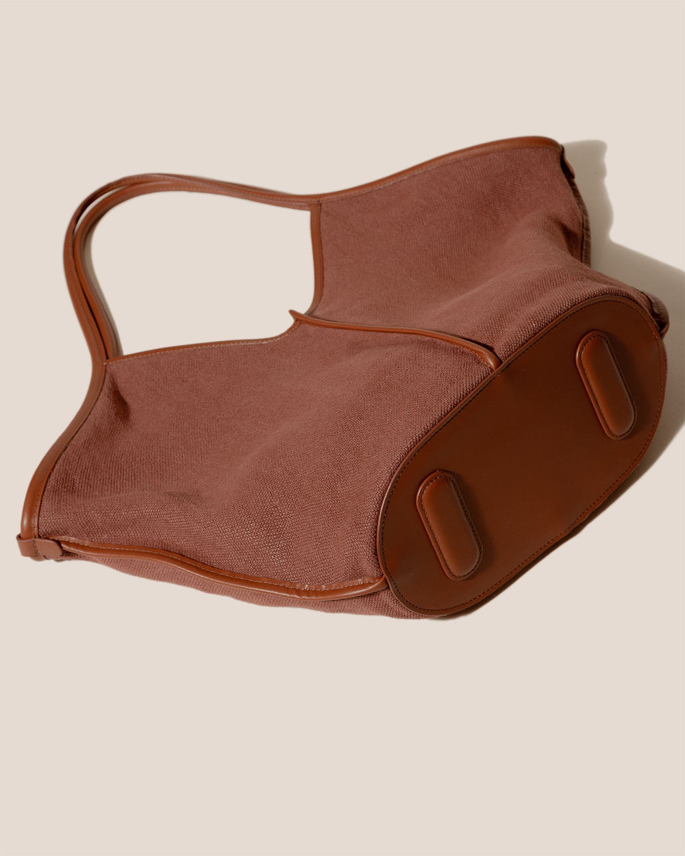CALELLA SOFT LINEN - Leather-trimmed Tote Bag | Hereu sale
