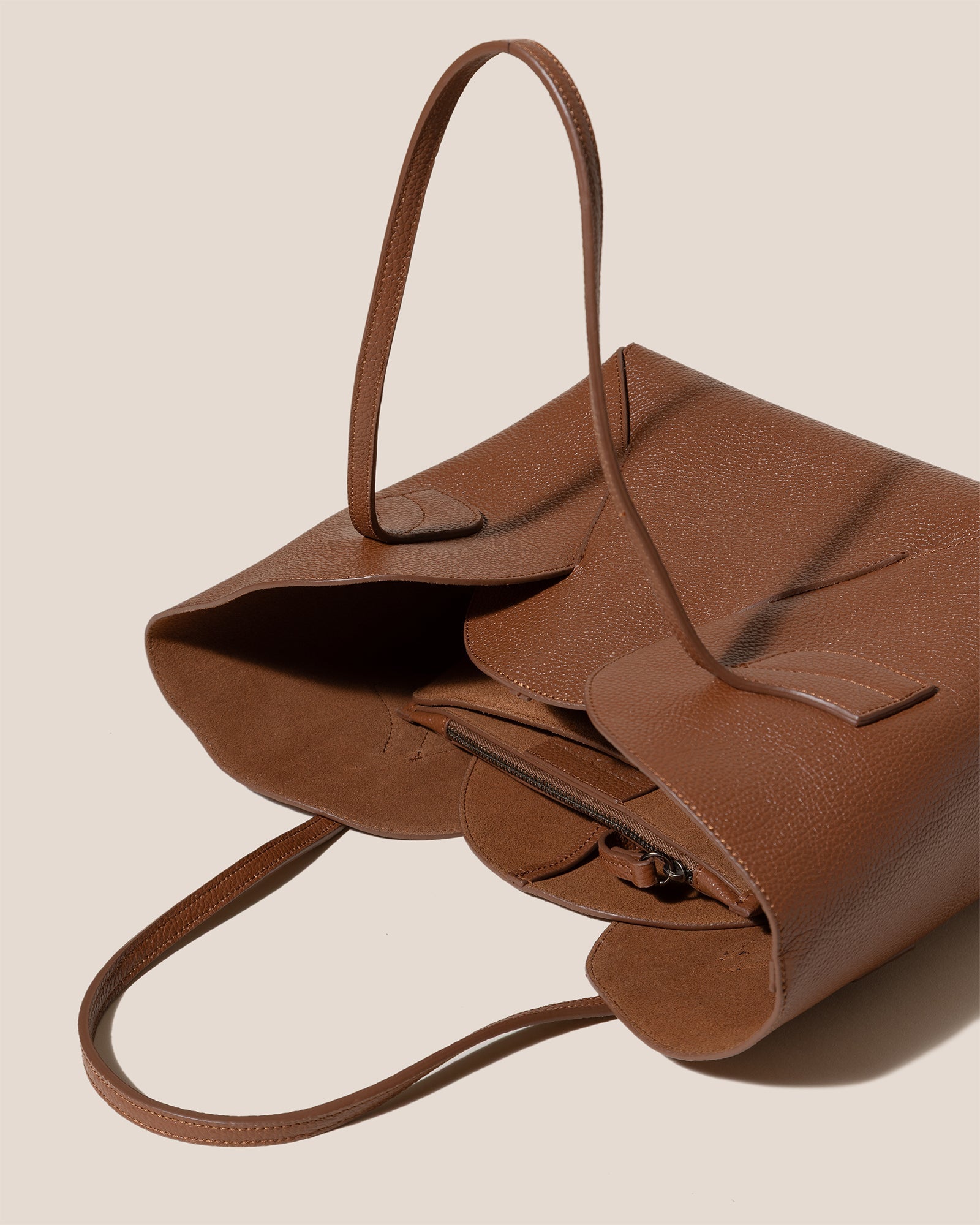 SEPAL S GRAINY - Tulip Shape Zipped Tote Bag | Hereu for sale