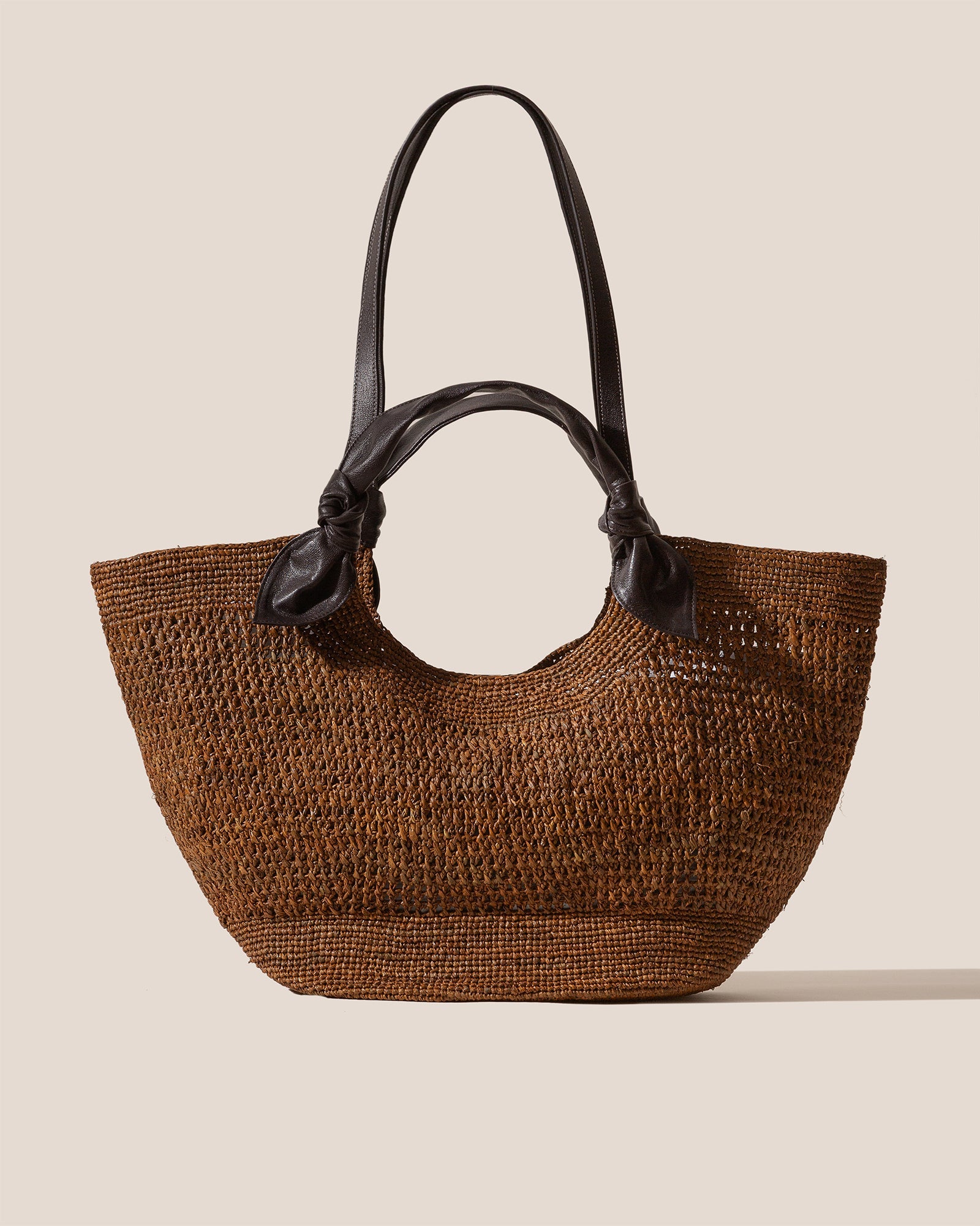FONOL L RAFFIA - Crocheted Raffia Basket | Hereu on sale