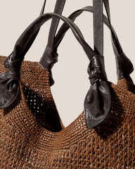 FONOL L RAFFIA - Crocheted Raffia Basket | Hereu on sale