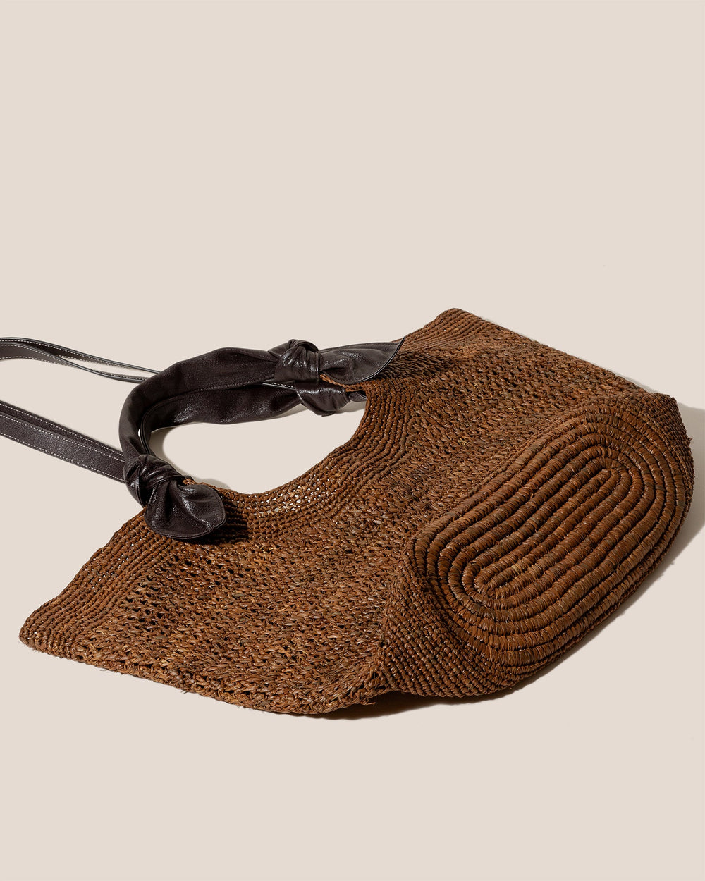 FONOL L RAFFIA - Crocheted Raffia Basket | Hereu on sale