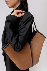 CALELLA SUEDE - Calf Suede Tote Bag | Hereu near me