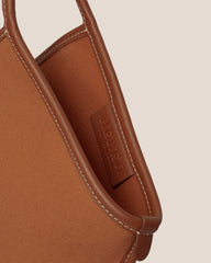 CALELLA - Leather-trimmed Organic Cotton Tote Bag | Hereu outlet