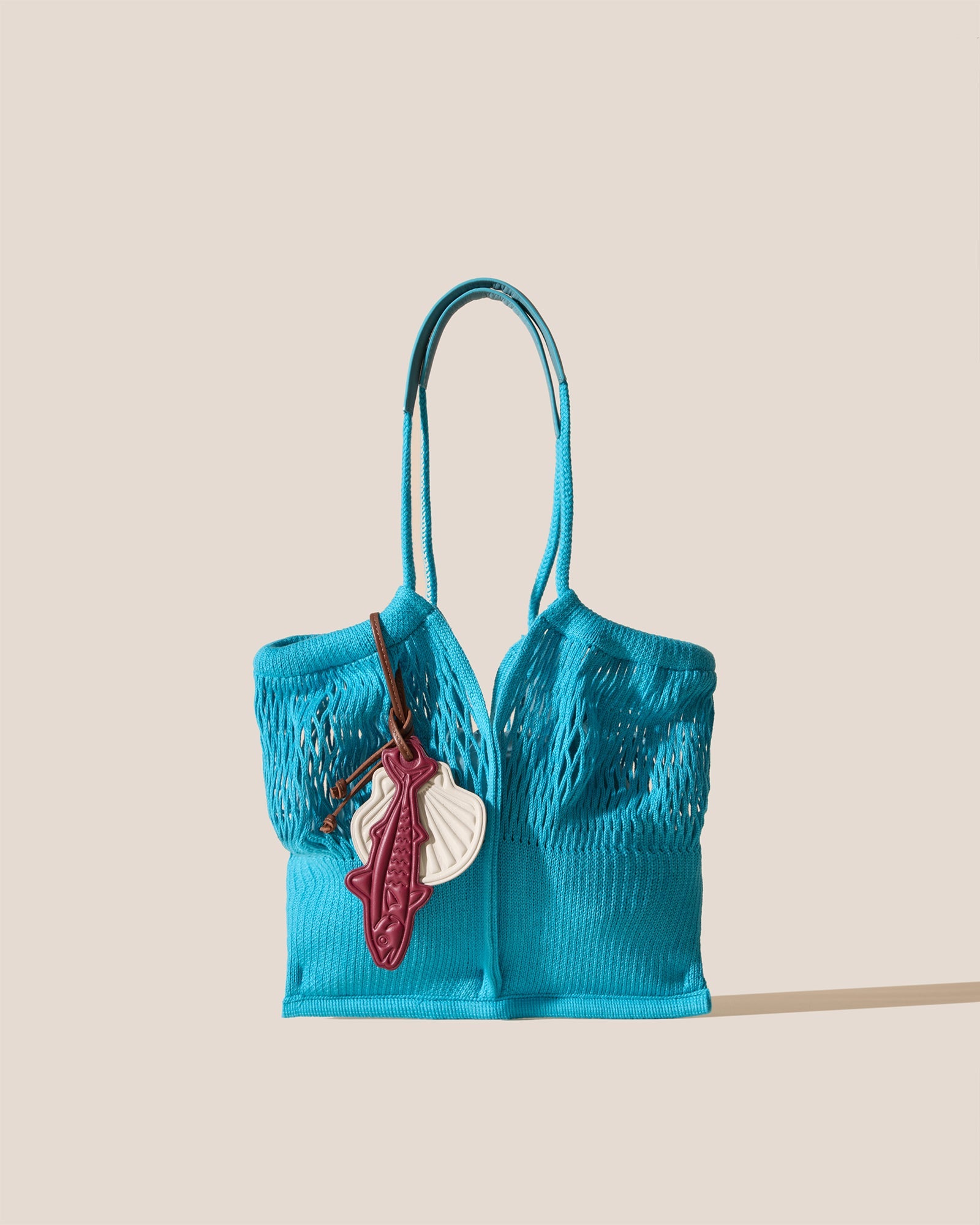 CALELLA FILT S CHARM - Knitted Cotton Net Bag | Hereu for sale