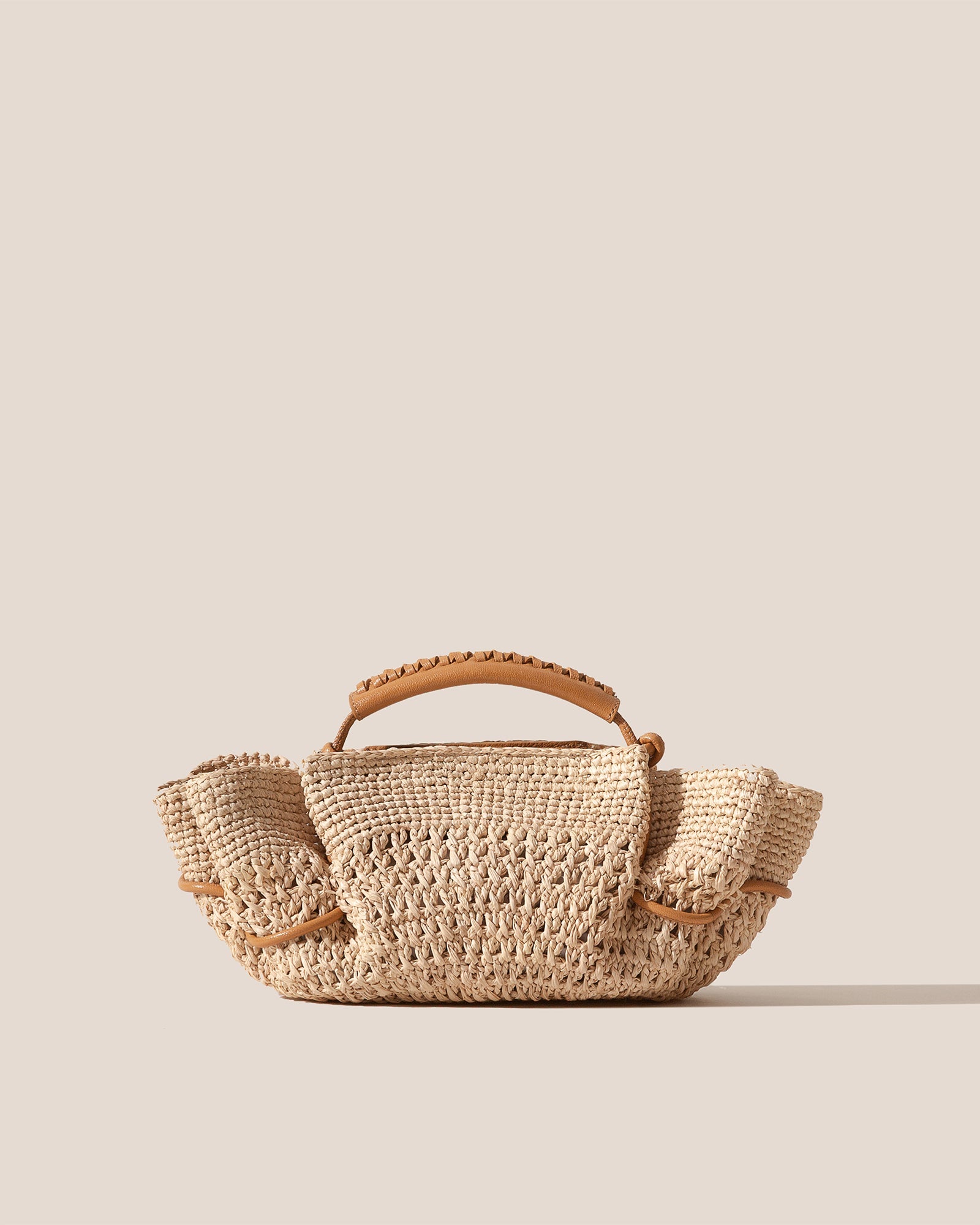 ARTA MINI CROCHET RAFFIA - Pleated Crossbody Bag | Hereu discount