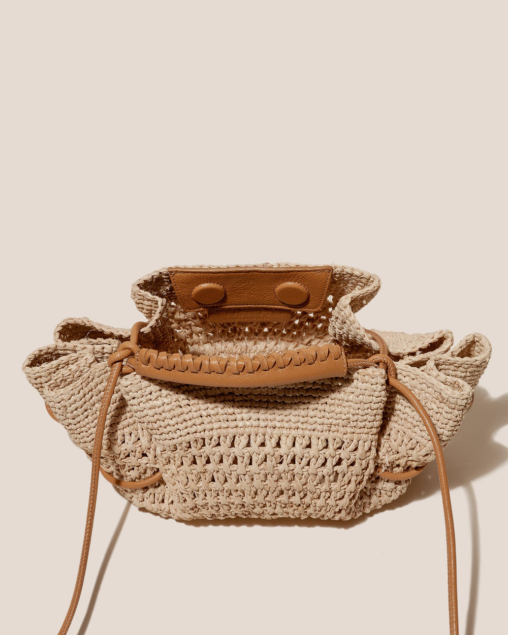 ARTA MINI CROCHET RAFFIA - Pleated Crossbody Bag | Hereu discount