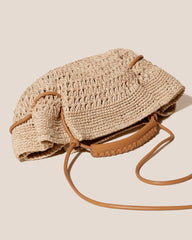 ARTA MINI CROCHET RAFFIA - Pleated Crossbody Bag | Hereu discount