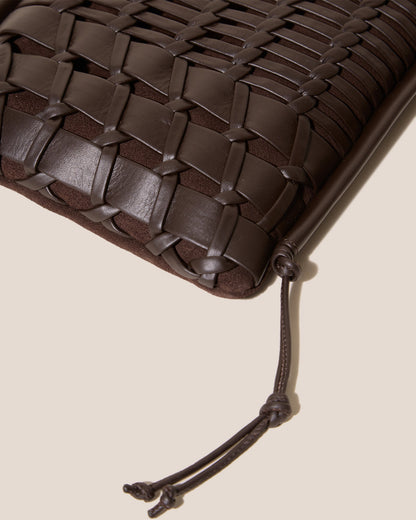 TRENA SUEDE - Flat Square Crossbody Bag | Hereu near me