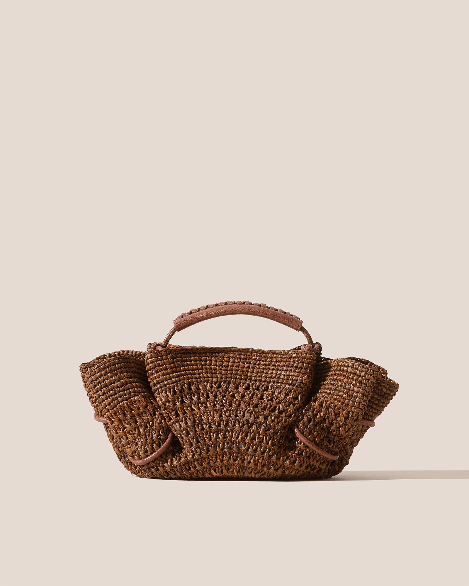 ARTA MINI CROCHET RAFFIA - Pleated Crossbody Bag | Hereu on sale