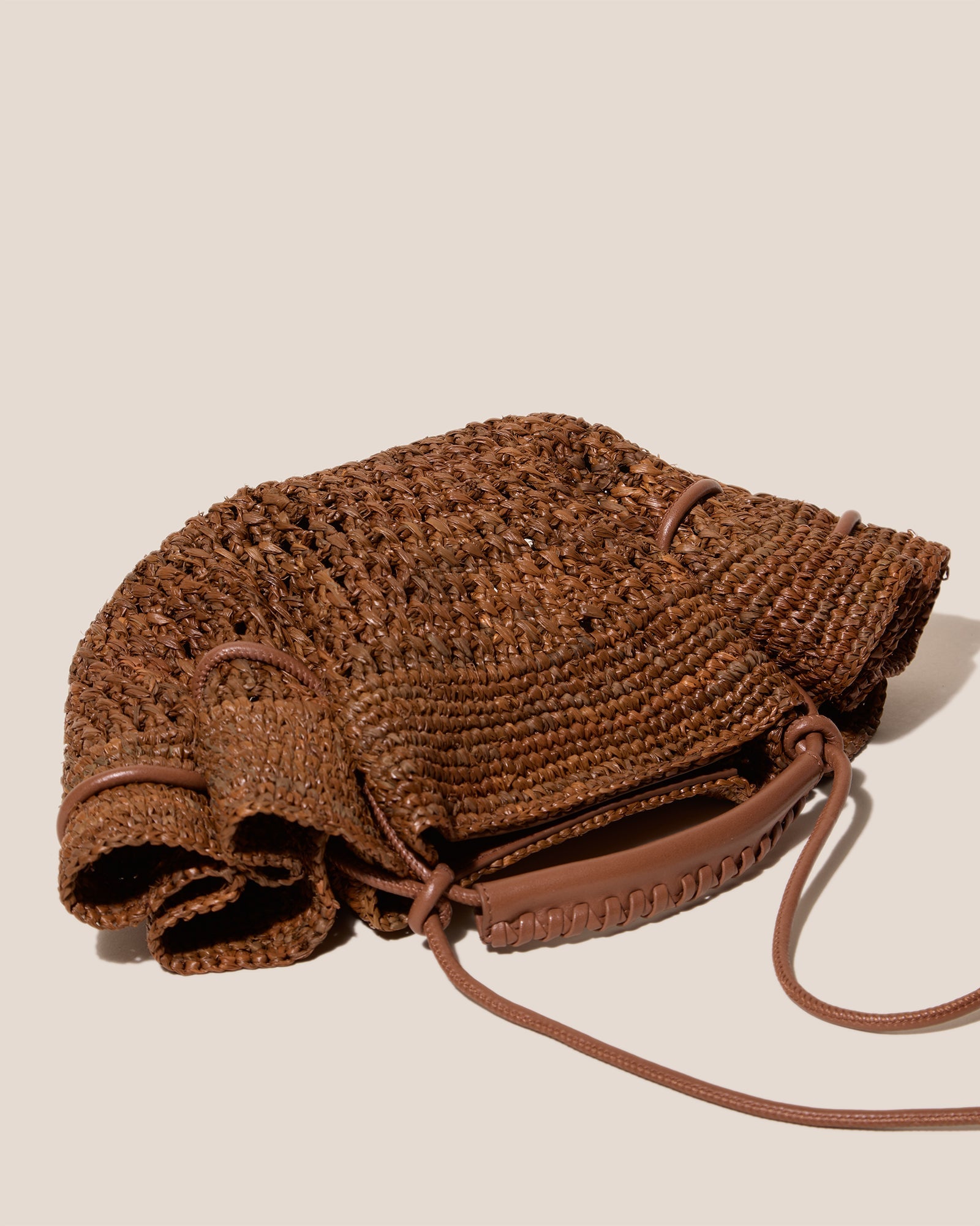 ARTA MINI CROCHET RAFFIA - Pleated Crossbody Bag | Hereu on sale