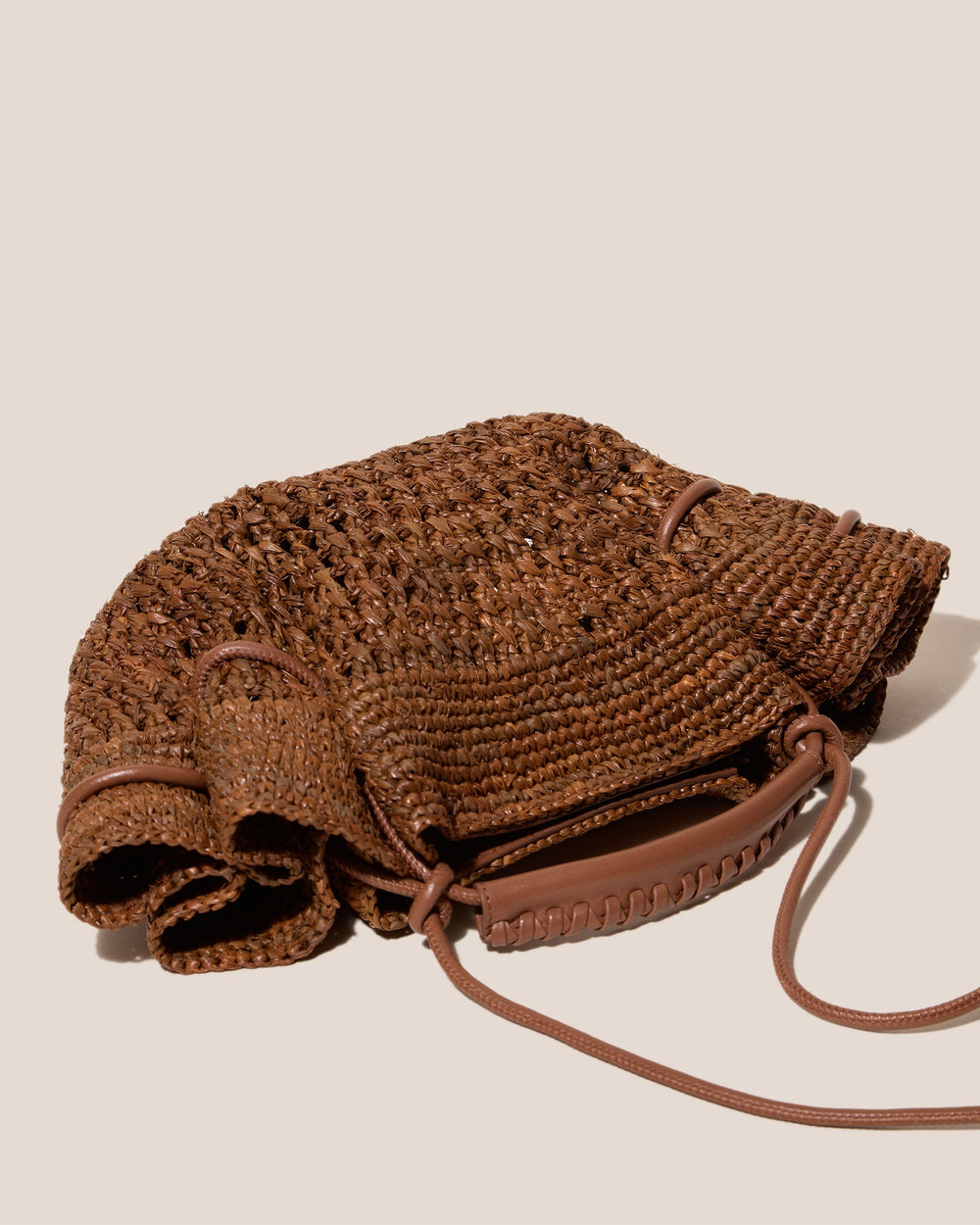 ARTA MINI CROCHET RAFFIA - Pleated Crossbody Bag | Hereu on sale