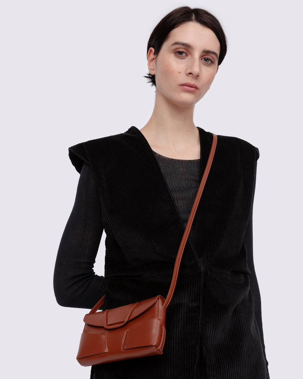 MABRA MINI - Woven Detail Crossbody Bag | Hereu online