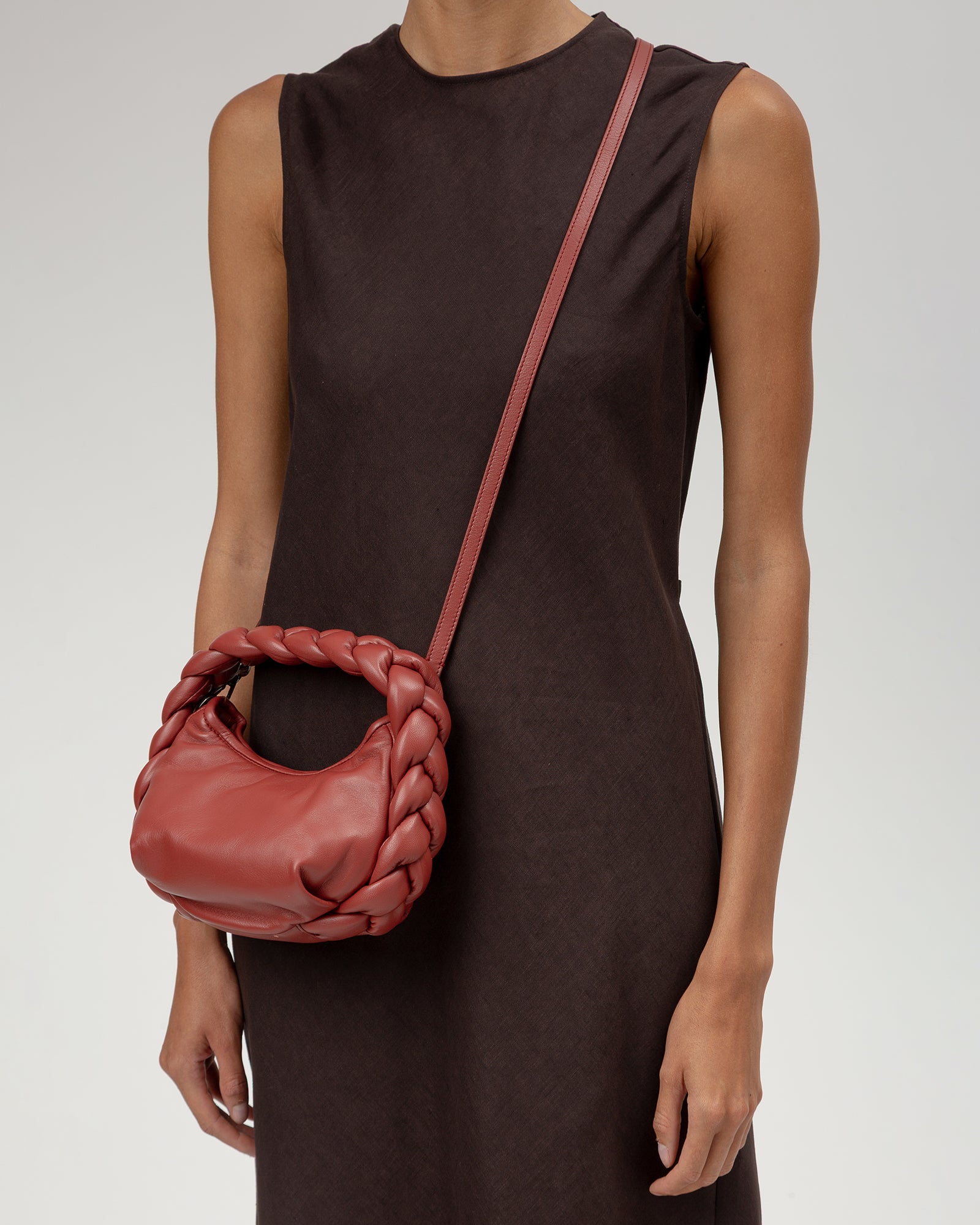 ESPIGA MINI - Braided Detail Crossbody Bag | Hereu sale