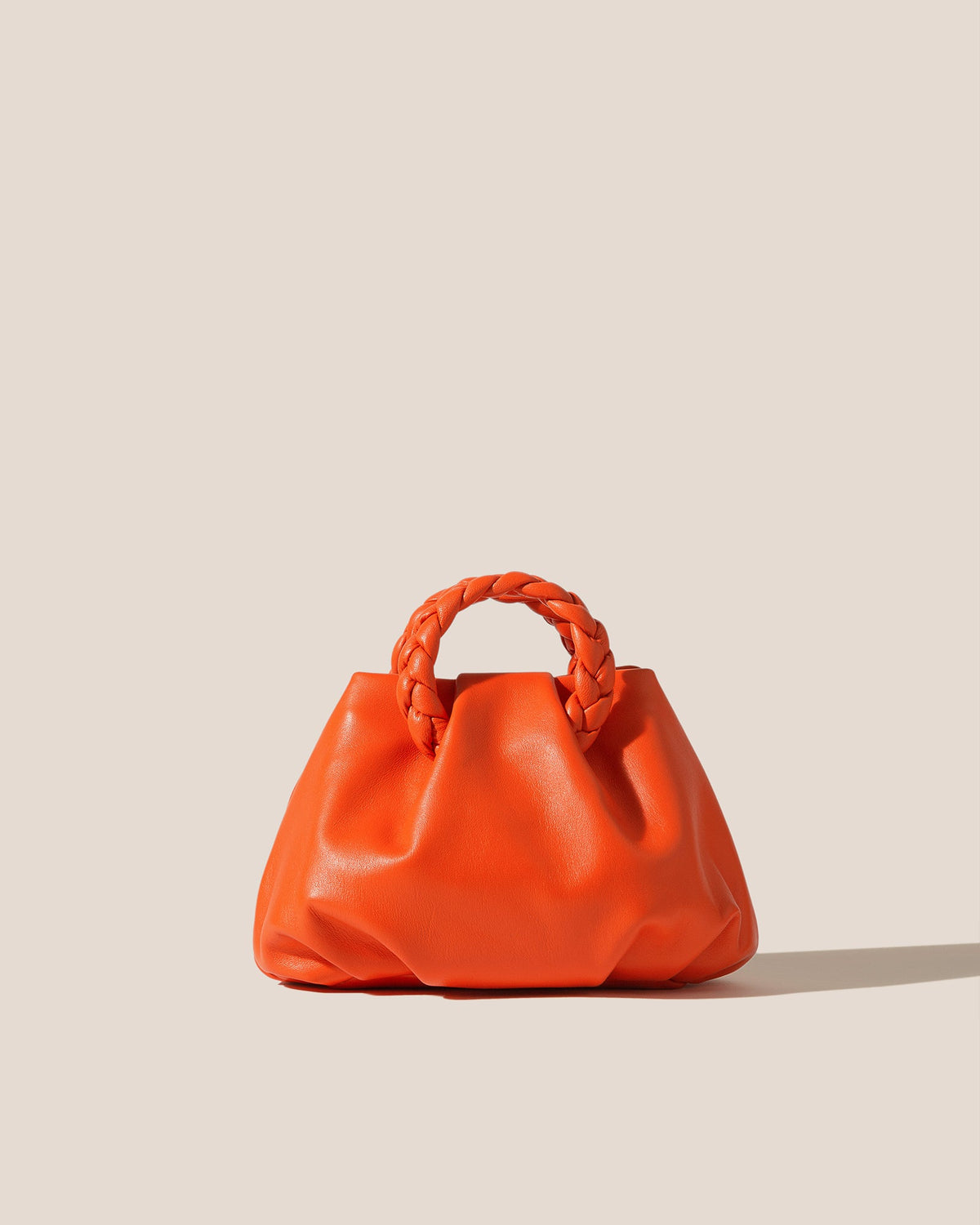 BOMBON - Plaited-handle Leather Handbag | Hereu for sale