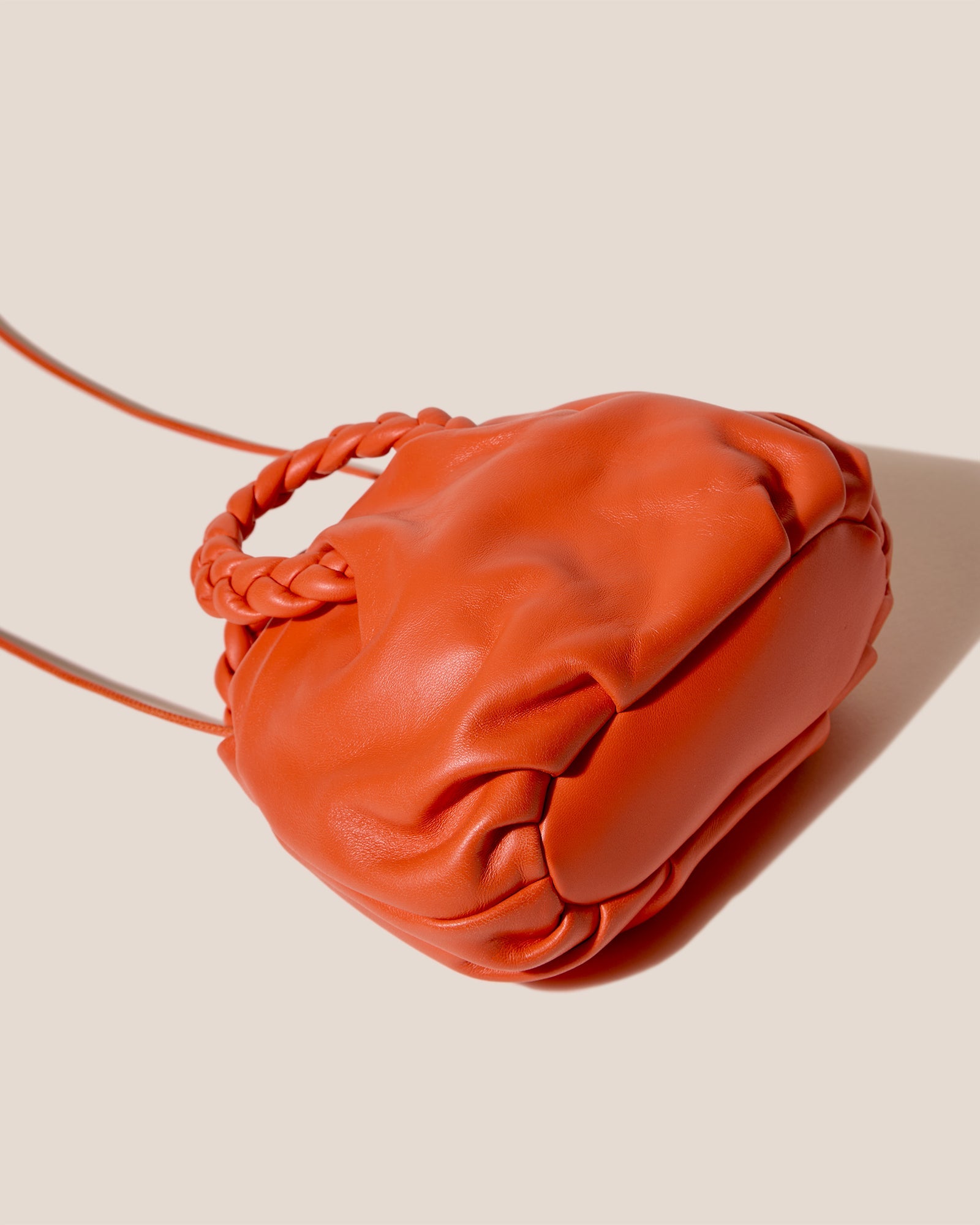 BOMBON - Plaited-handle Leather Handbag | Hereu for sale