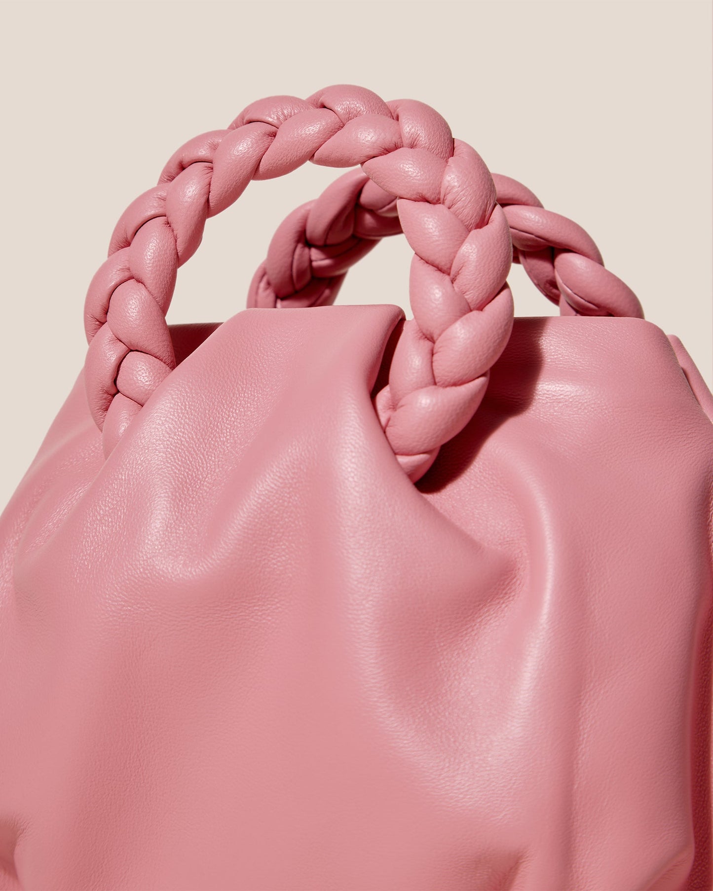 BOMBON - Plaited-handle Leather Handbag | Hereu on sale