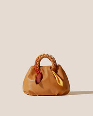 BOMBON FOULARD - Plaited-handle Leather Handbag | Hereu US