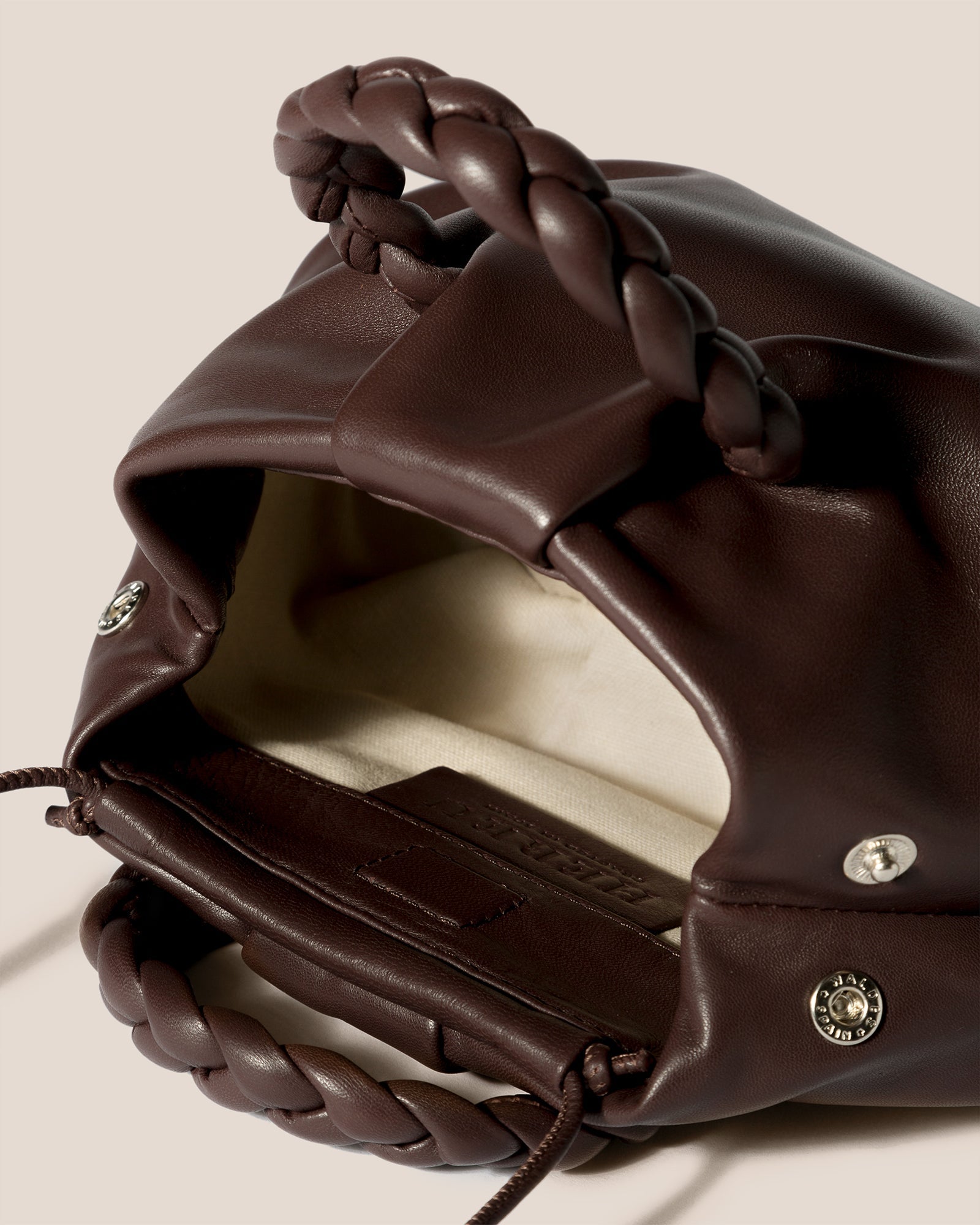 BOMBON - Plaited-handle Leather Handbag | Hereu online