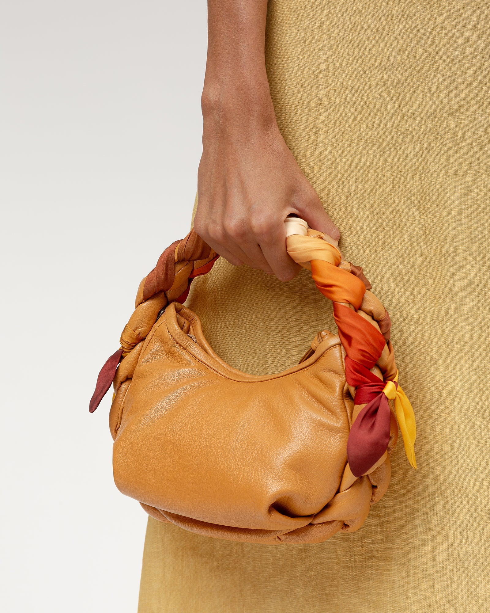 ESPIGA MINI FOULARD - Braided Detail Crossbody Bag | Hereu sale