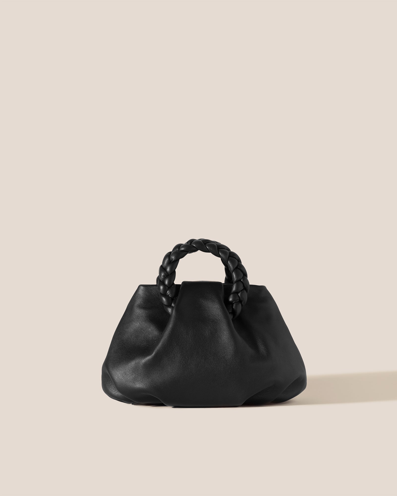 BOMBON - Plaited-handle Leather Handbag | Hereu for sale