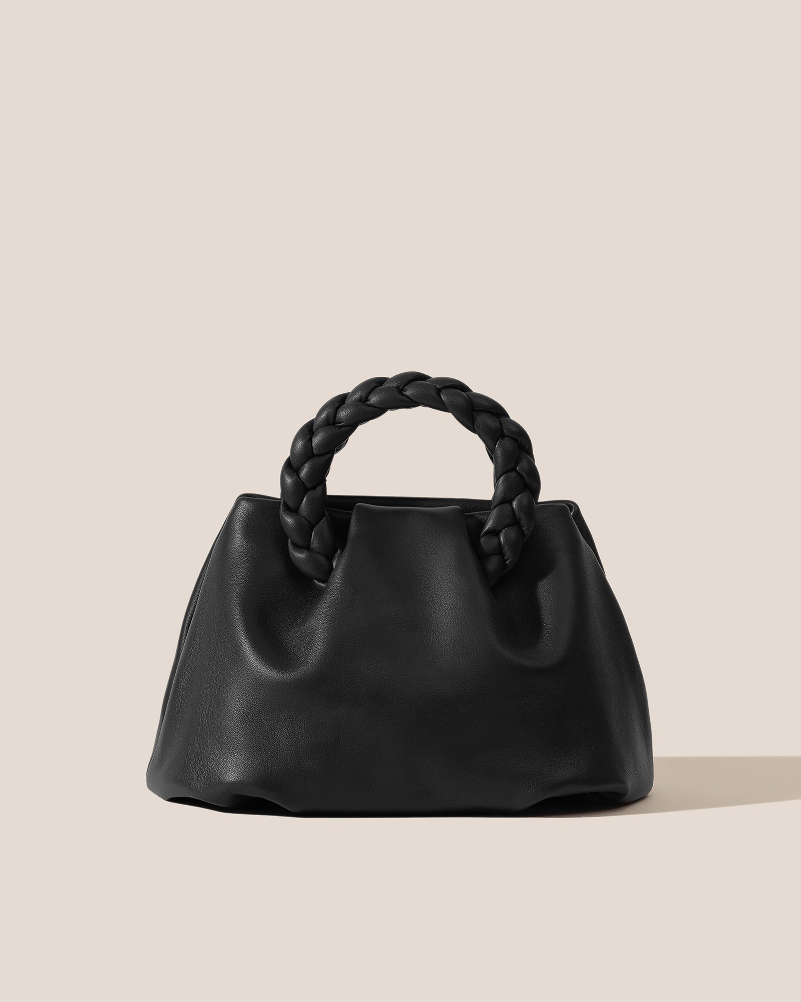 BOMBON M - Medium Plaited-handle Leather Handbag | Hereu discount