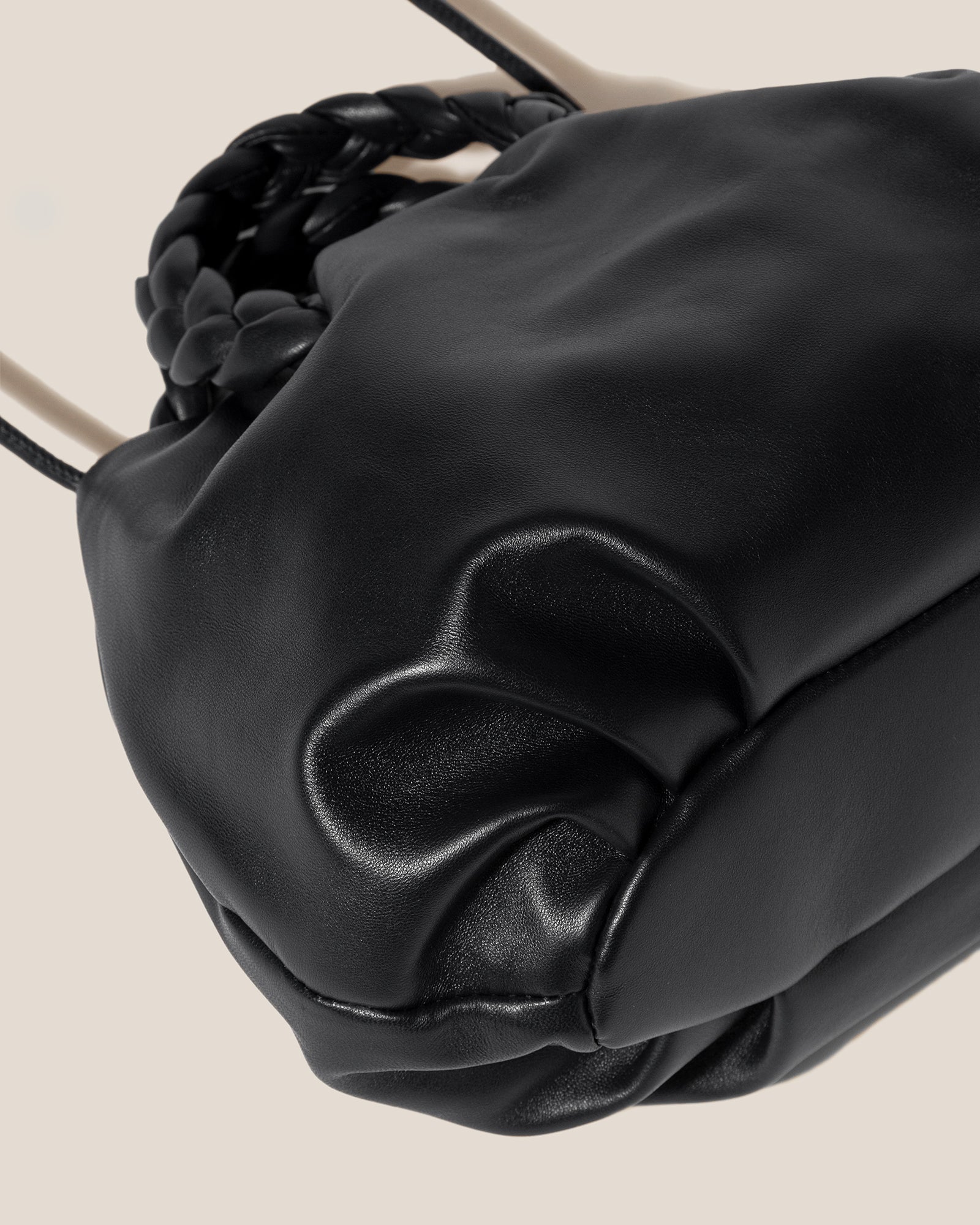 BOMBON M - Medium Plaited-handle Leather Handbag | Hereu discount