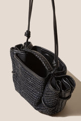 ARTA MINI RAFFIA - Pleated Crossbody Bag | Hereu online