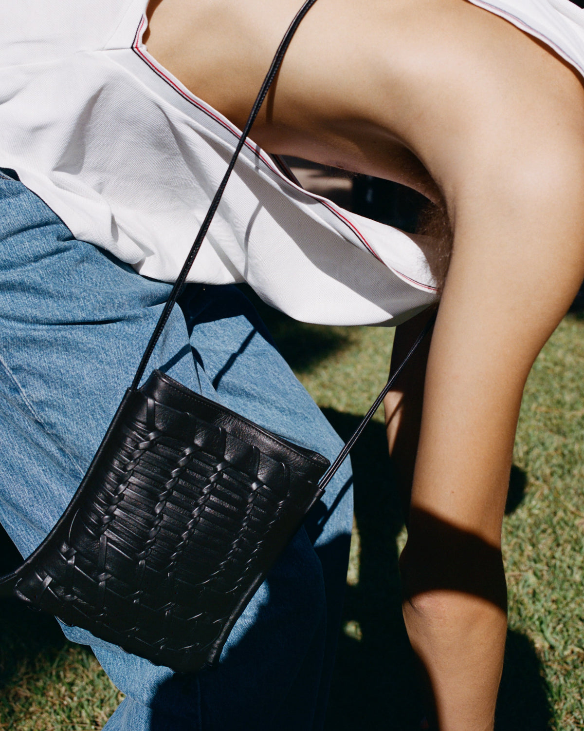 TRENA - Flat Square Crossbody Bag | Hereu for sale