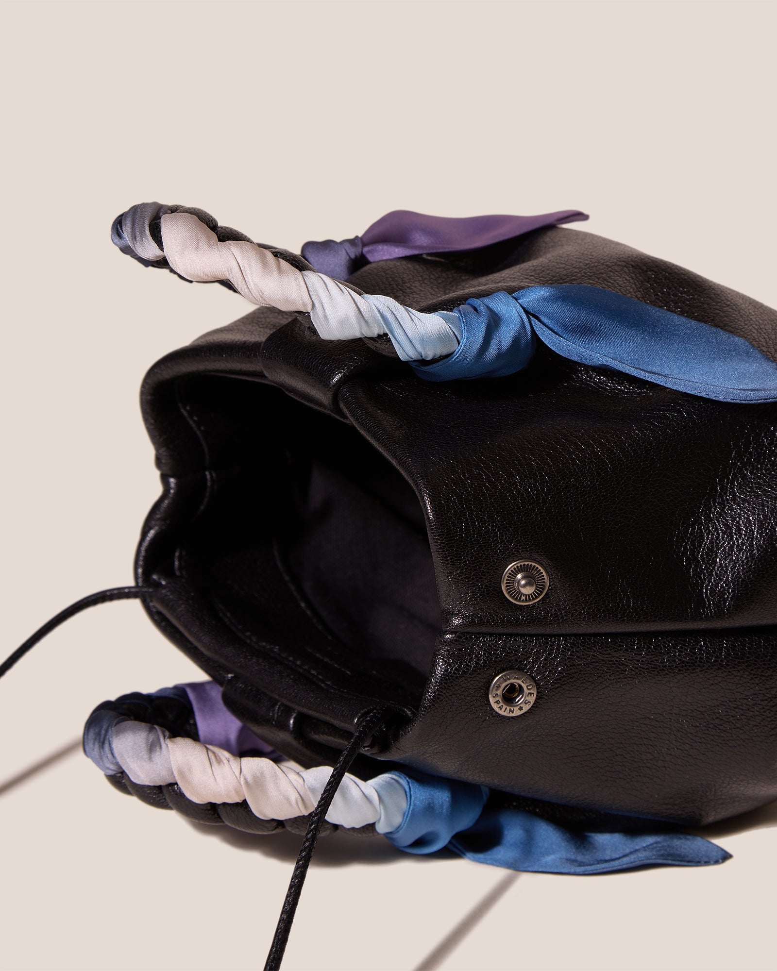 BOMBON FOULARD - Plaited-handle Leather Handbag | Hereu discount