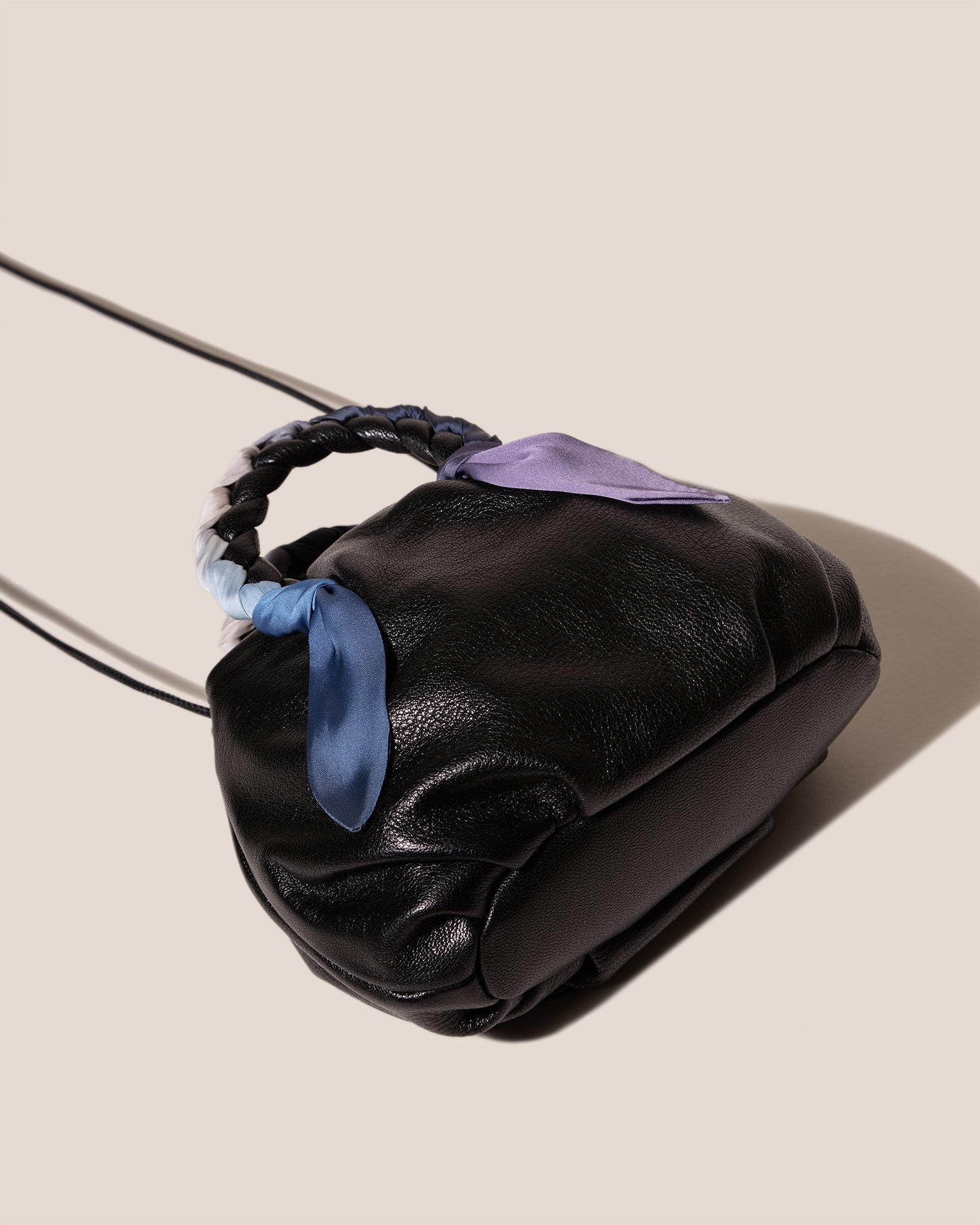 BOMBON FOULARD - Plaited-handle Leather Handbag | Hereu discount