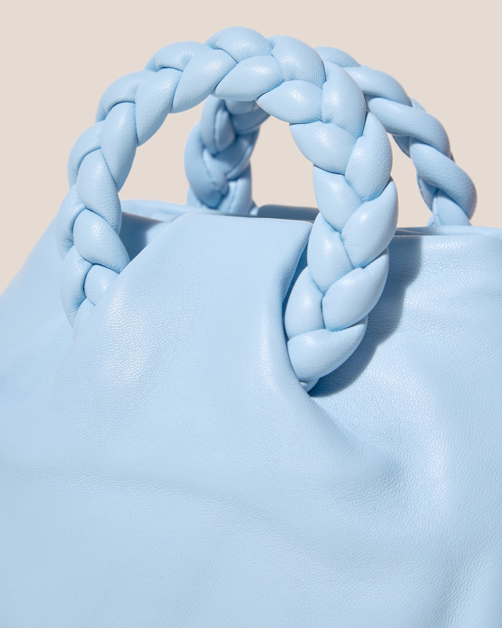 BOMBON - Plaited-handle Leather Handbag | Hereu US