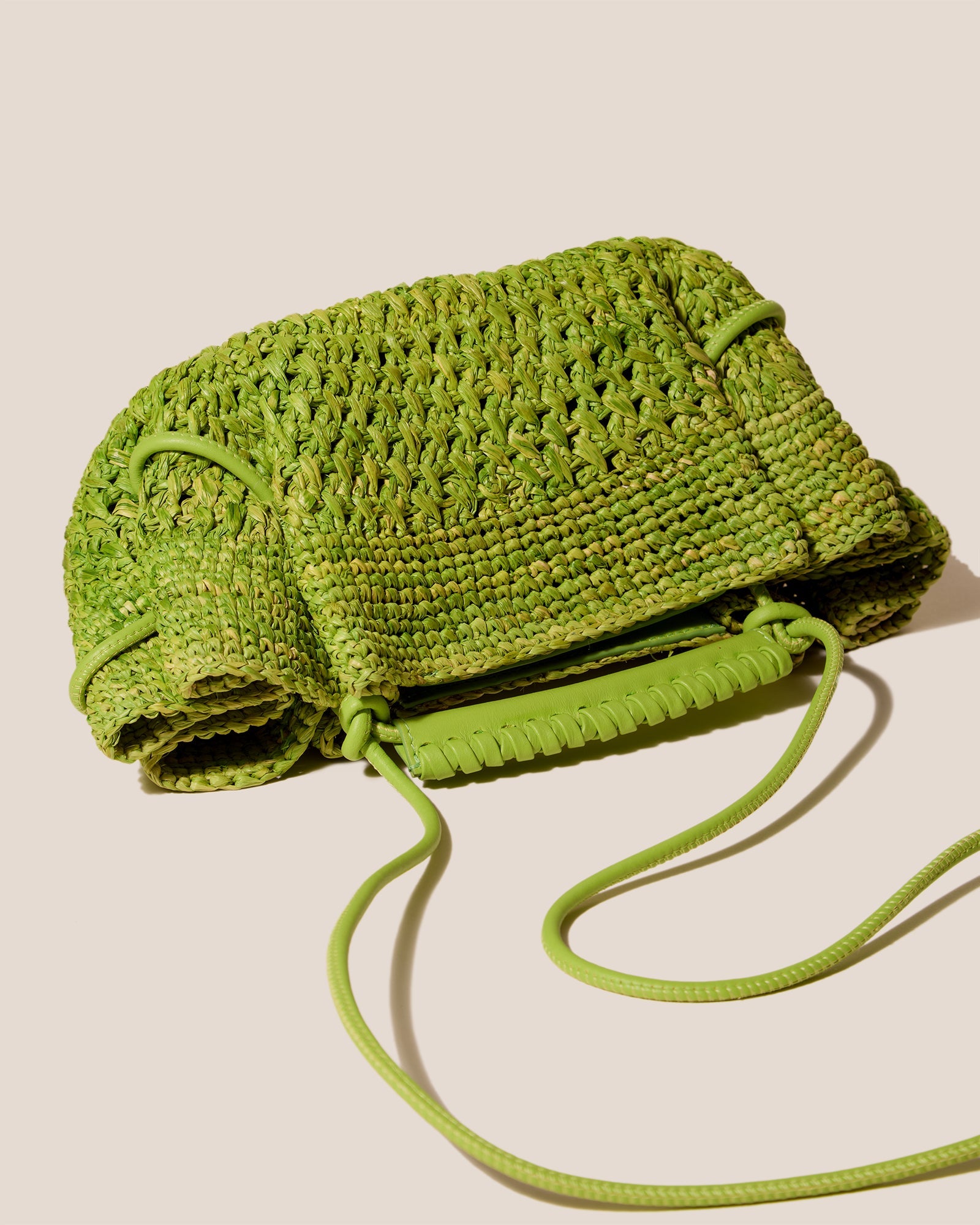 ARTA MINI CROCHET RAFFIA - Pleated Crossbody Bag | Hereu near me