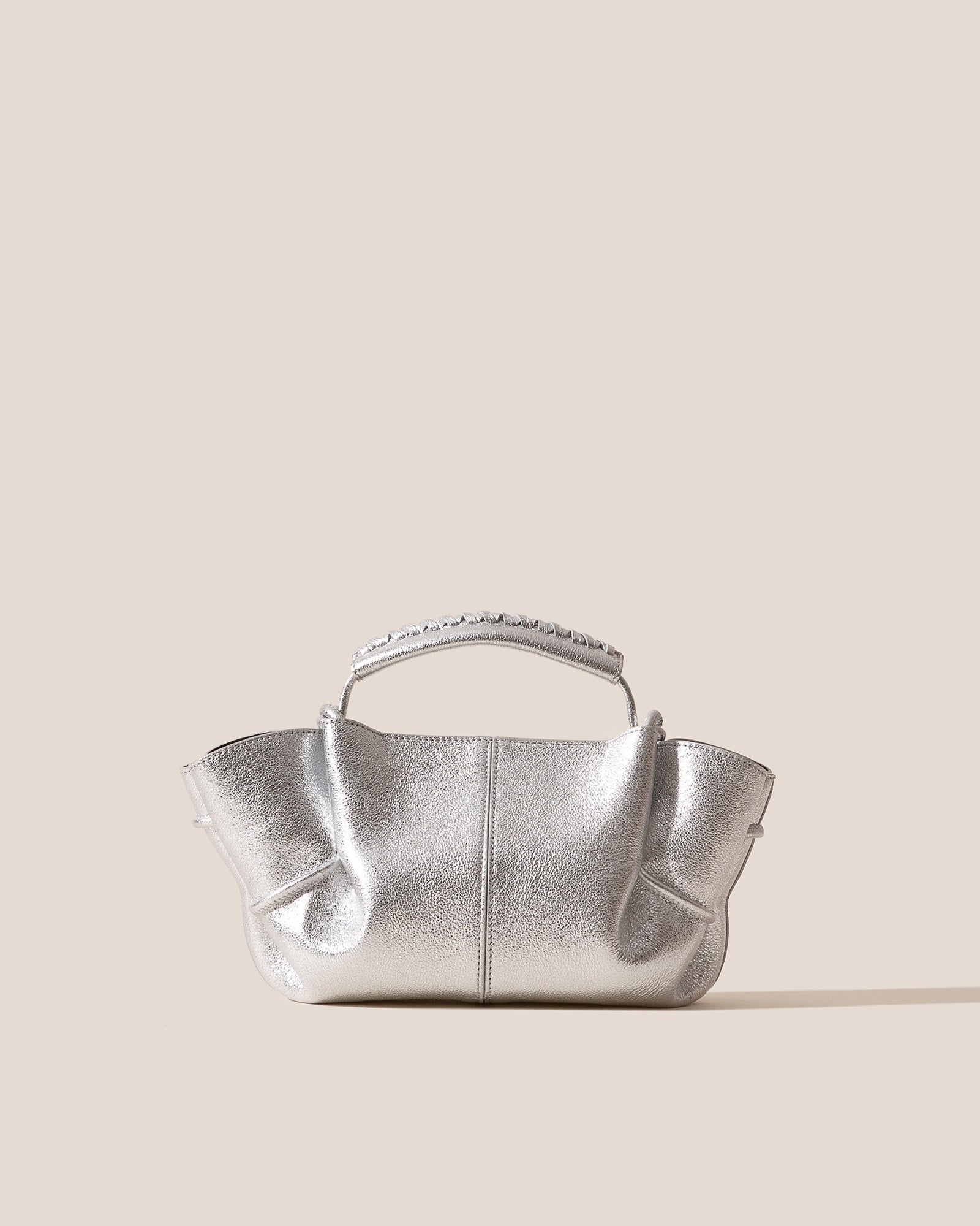 ARTA MINI METALLIC - Pleated Crossbody Bag | Hereu outlet