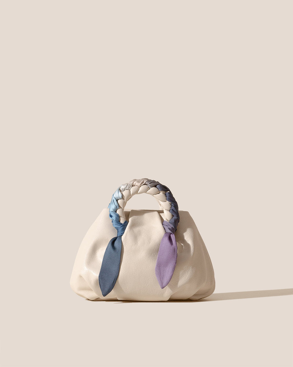 BOMBON FOULARD - Plaited-handle Leather Handbag | Hereu sale