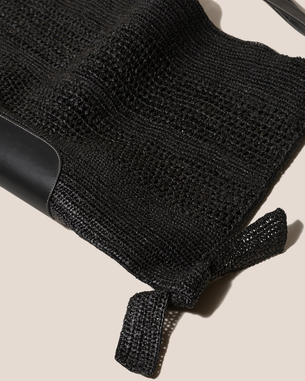 CADOR - Slouchy Crocheted Raffia Shoulder Bag | Hereu sale